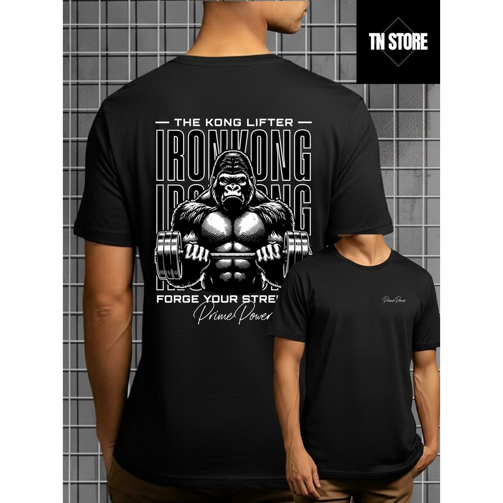 Camiseta Fitness Academia Gym Treino Esporte Camisa Blusa Unissex Masculino Feminino 100% Algodão Preto Branco Plus Size