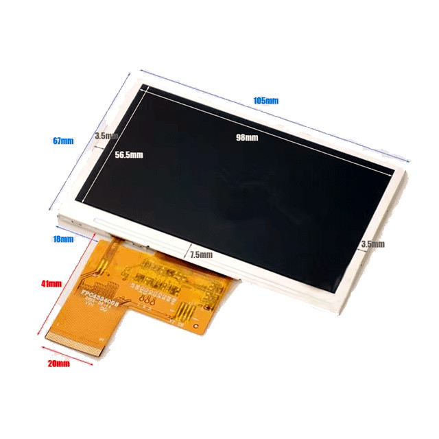 Tela Display LCD Video Imagem Satelite Nova 4.3 Polegadas SATLINK WS-6932