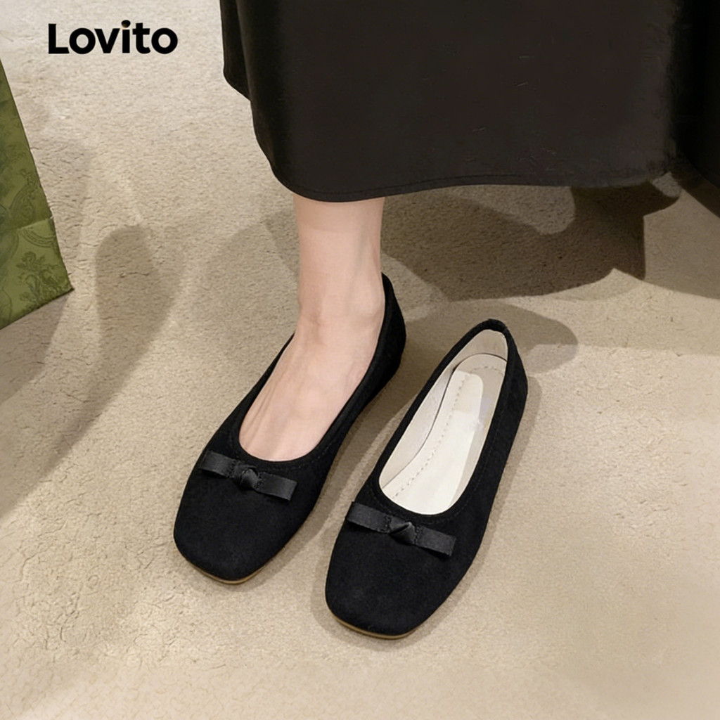 Lovito Sapatos Mary Jane Estilo Bailarina Com Design Casual Para Mulheres LFAS5024