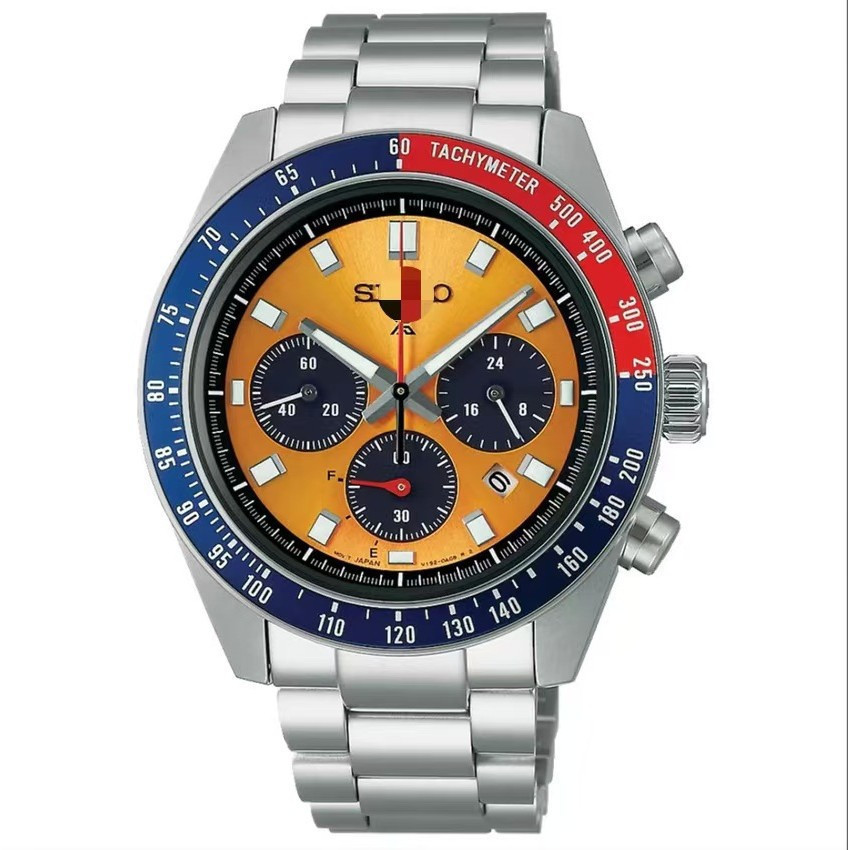 Relógio Masculino 2025 Seiko Plus Panda Didi Com Pulseira De Aço Cronógrafo De Quartzo Seis Mostradores
