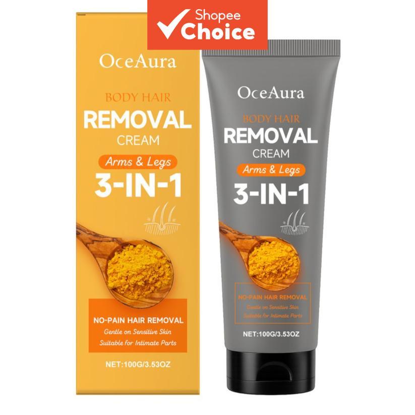 Creme Depilatório Cúrcuma e Vitamina E 100g com Vitamina C – Cuidado Nutritivo para Pele Suave, Profissional
