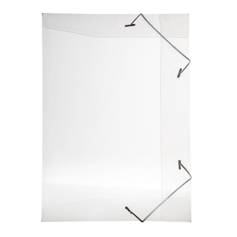 Pasta com aba elástico 1/2 ofício Line transparente cristal 0252.H Dello em Oferta na Shopee