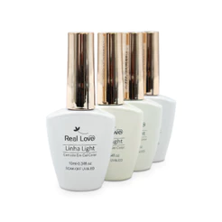 Kit 4 Esmaltes BrancoS Francesinha Real Love 10ml Secagem Rápida e Brilho Intenso Alta cobertura