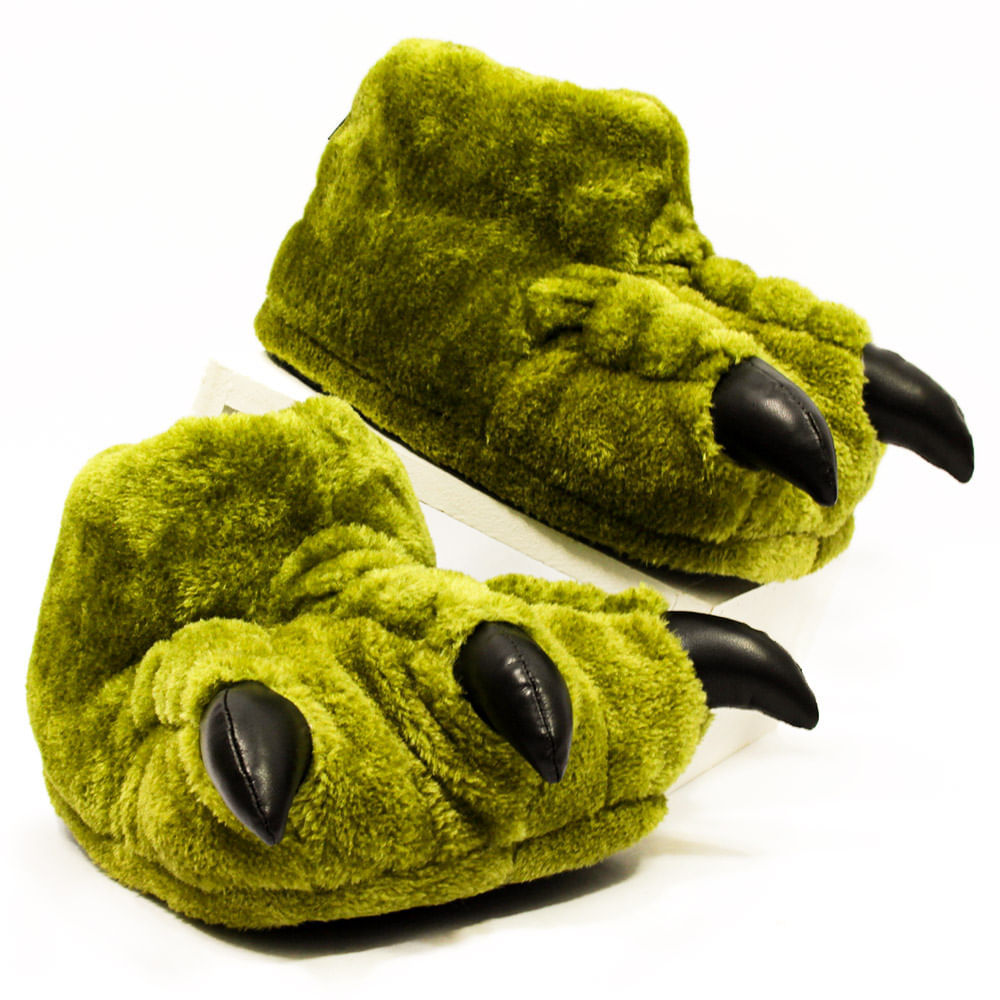 Pantufa 3D Pata Dinossauro - ZonaCriativa em Oferta na Shopee