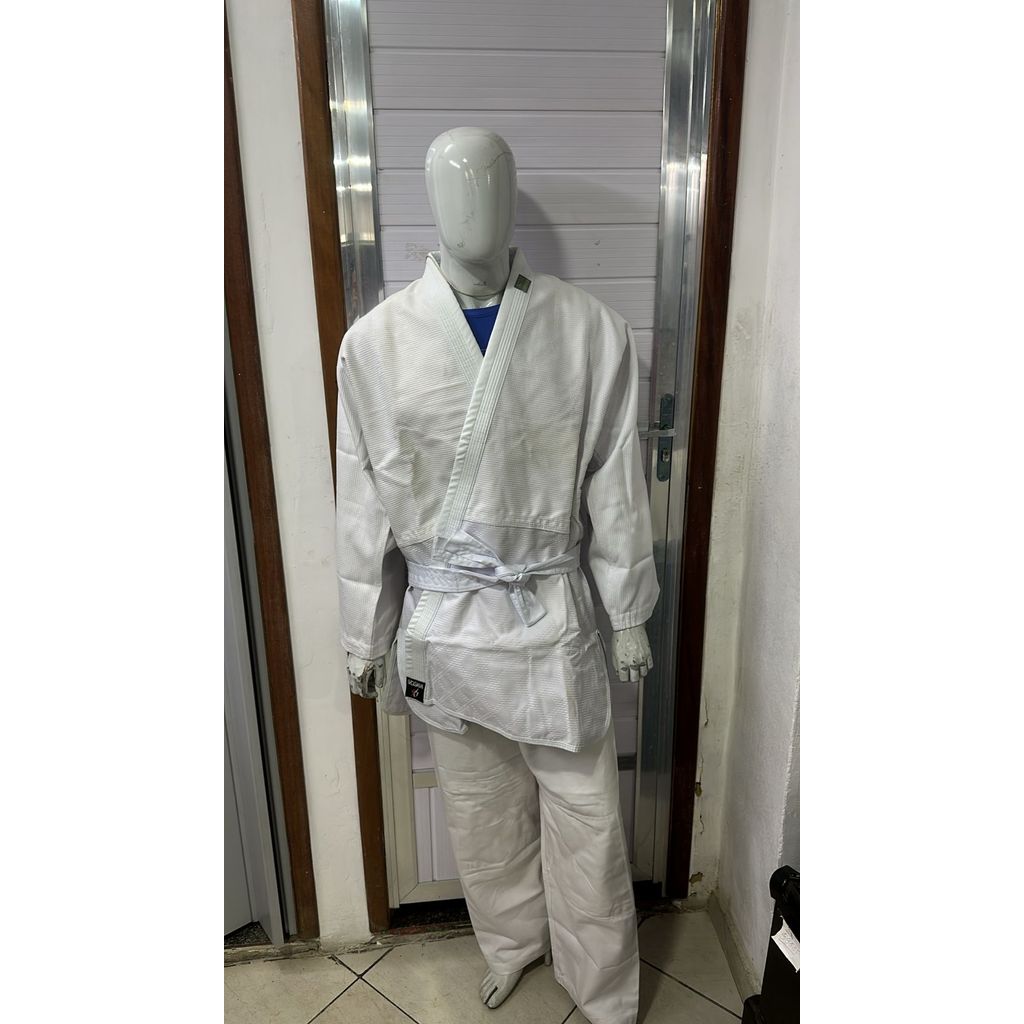 KIMONO TRANÇADO PLUS JUDO BRANCO A3 SEISHIN