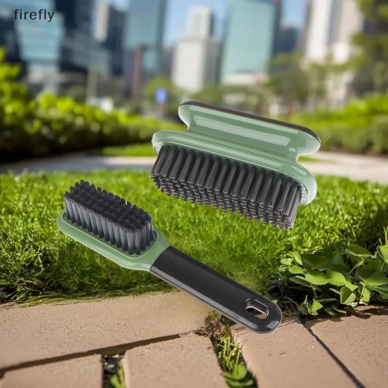 [Firefly] 2 Peças Escova De Limpeza De Sapatos De Plástico Para Esfregar Roupas Domésticas Ferramenta Multifuncional Ace