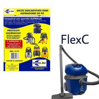 Kit 3 Sacos Aspirador de Pó Electrolux - Flex C (2177) em Oferta na Shopee