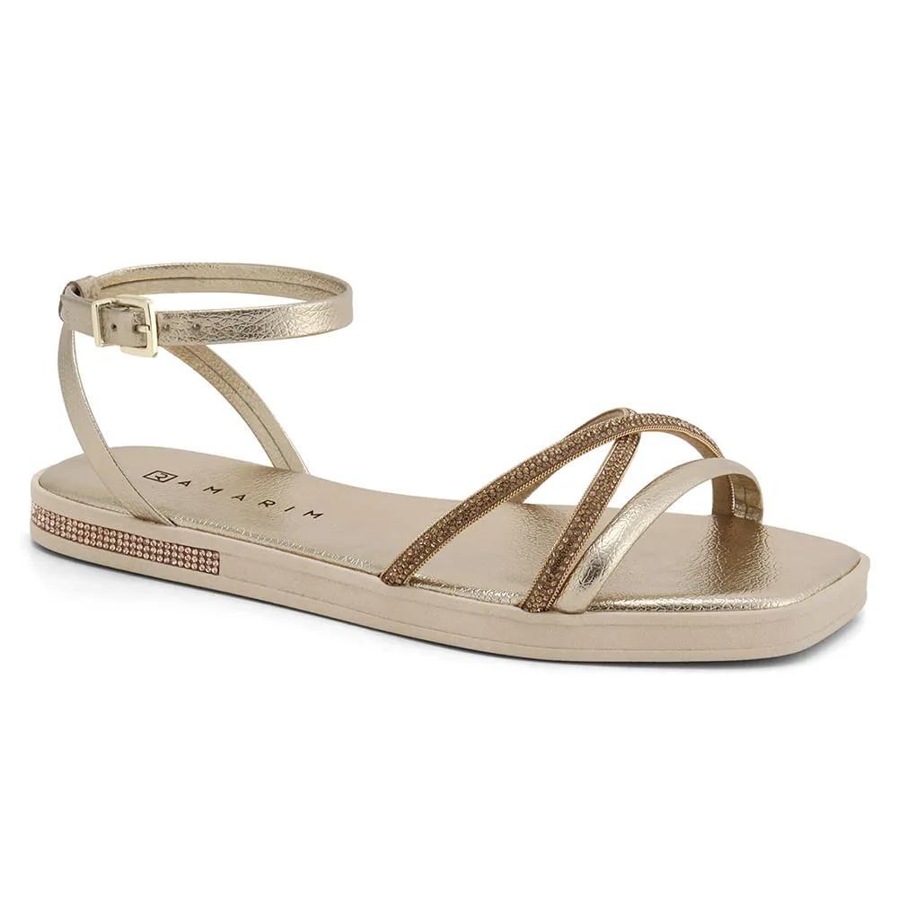 Sandália Ramarim Rasteira Amarração Feminina