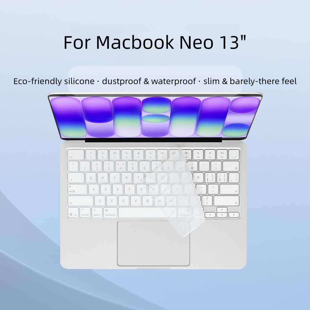 2026 Para Macbook Neo 13 " (A18 Pro) A3404 13 Polegadas Capa De Teclado De Laptop De Silicone Macio Filme À Prova De Poe