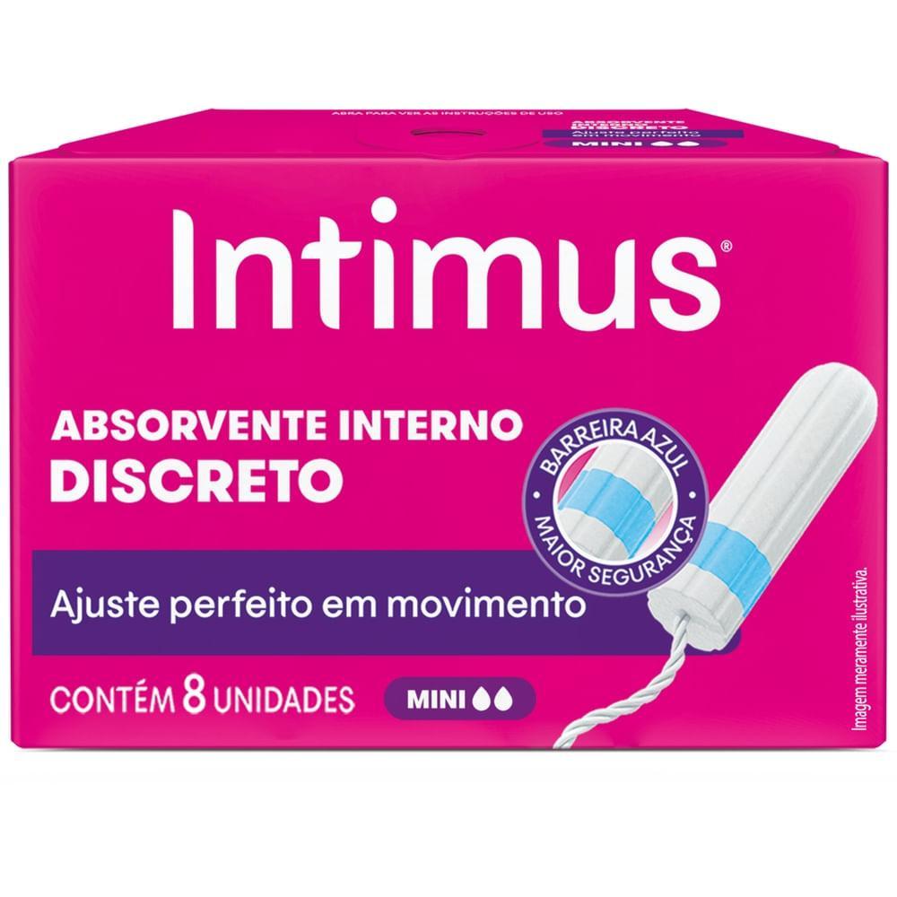 ABSORVENTE INTERNO INTIMUS DISCRETO MINI 8 UNIDADES