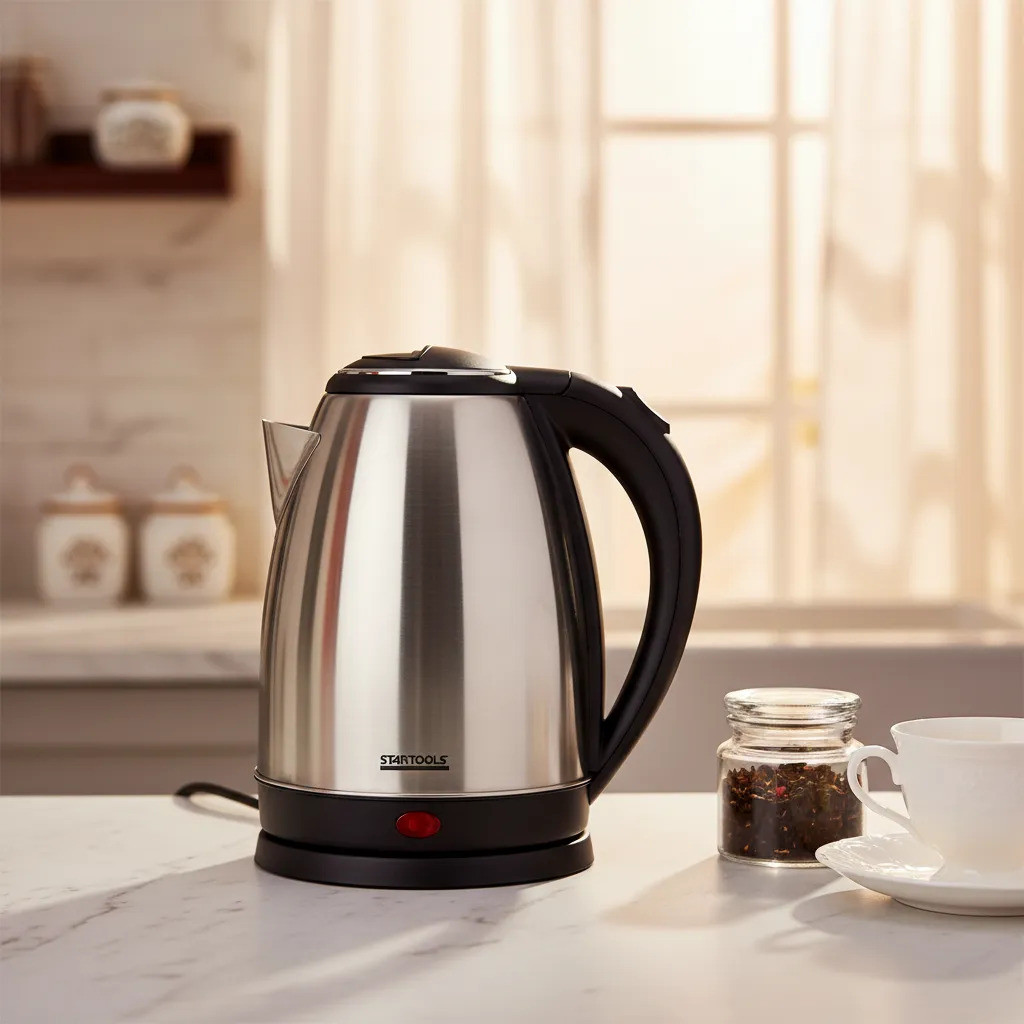 Chaleira Elétrica Inox 2L 127v 110v Jarra Elétrica Ferve Água Rápida Café Chá Com Desligamento Automático Inoxidável