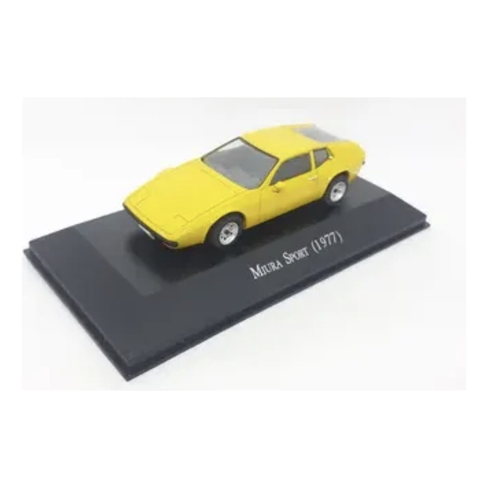 Miniatura Miura Sport 1977 Amarelo 1:43 Ixo Amarelo