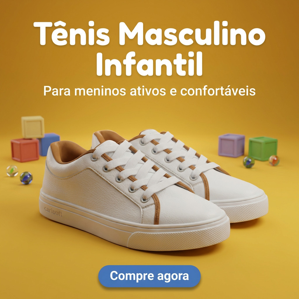 Tênis Infantil Casual Minimalista Versátil Solado Baixo Antiderrapante - Promoção