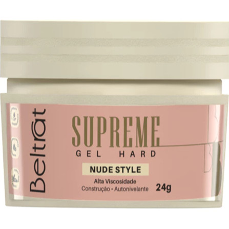 Gel Hard Supreme Nude Style Beltrat 24g Alongamento de Unhas Artificiais