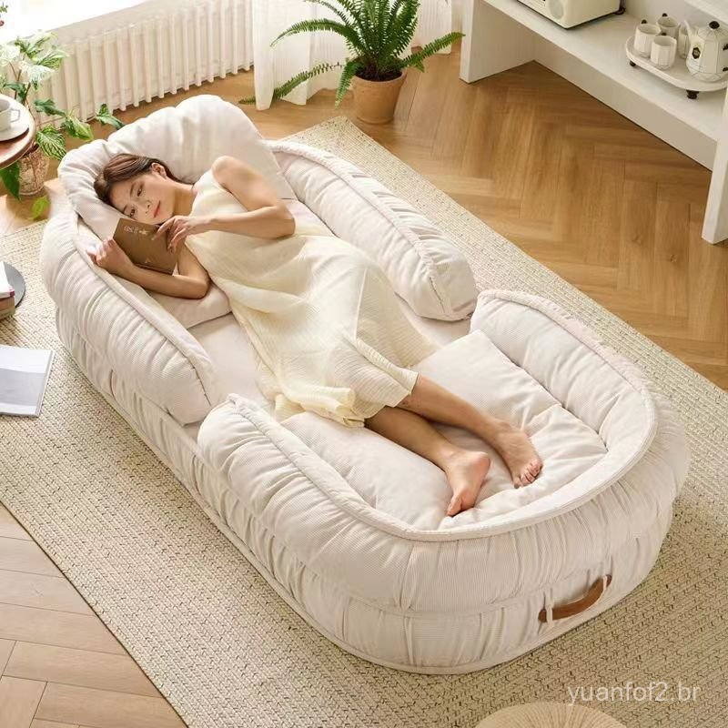 Sofá preguiçoso estilo casinha de cachorro, adequado para dormir e relaxar, para varanda e quarto, sofá-cama para descan