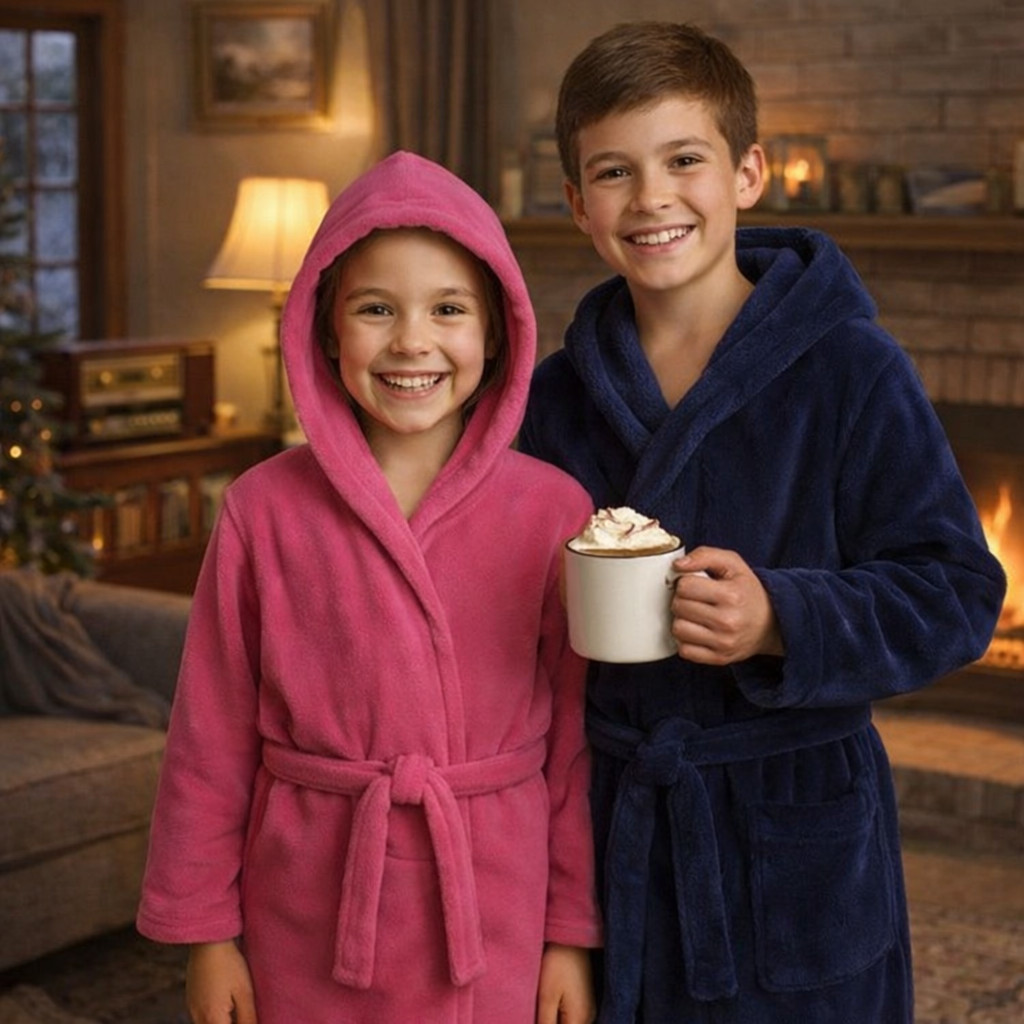 Roupão Para o Frio Infantil de Manta Inverno varias cores, Conforto e Elegancia