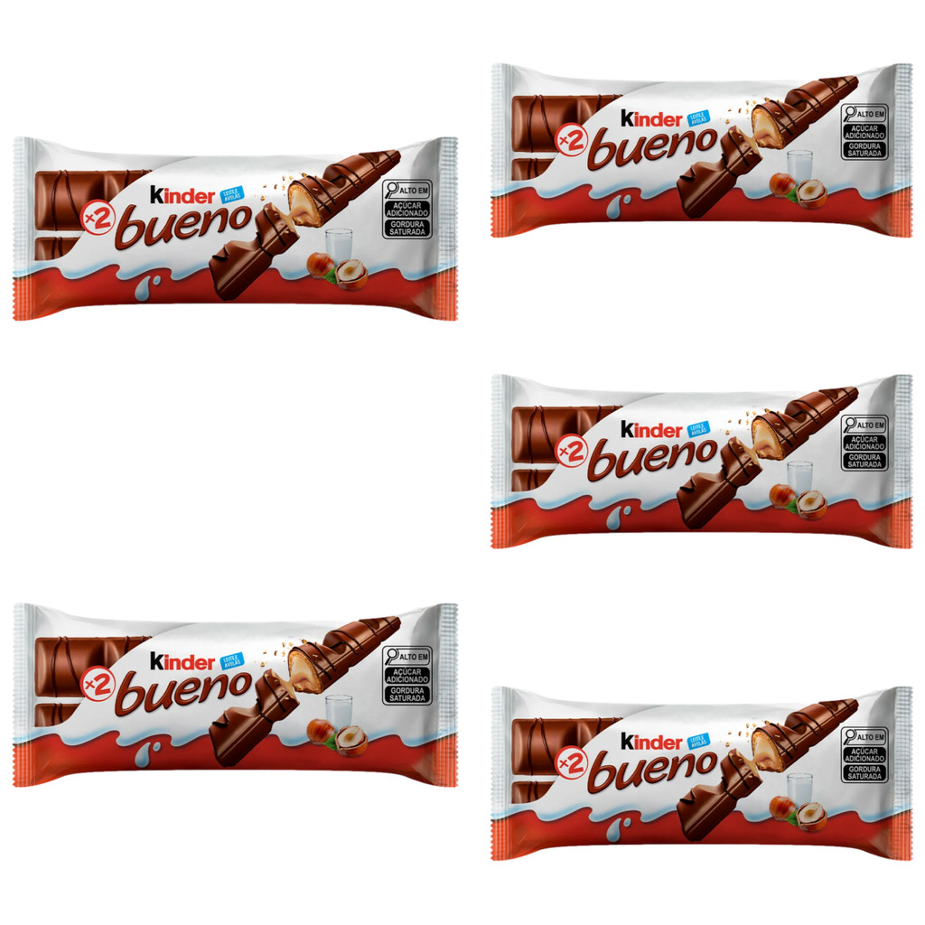 Kinder Bueno Chocolate Ao Leite 5 Unidades de 43g