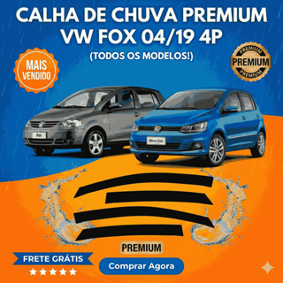 Calha De Chuva 4 Portas Fox 2004 2005 2006 2007 2008 2009 a 2019 Fume Original Ecoflex em Oferta na Shopee
