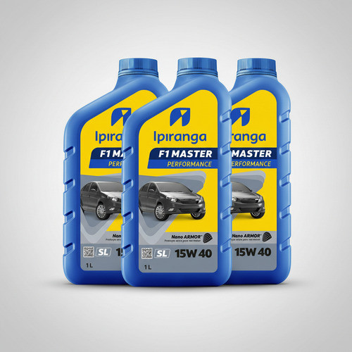 Kit 3 Óleo Motor 15w40 F1 Master Semissintético Ipiranga 1l