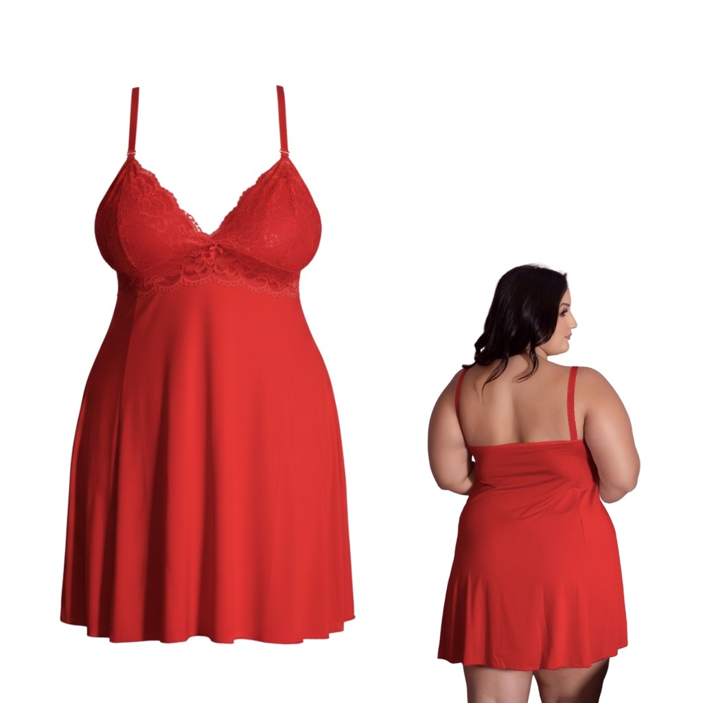 Camisola Amamentação Plus Size Renda Pós Parto Maternidade Confortável Tamanho Grande.