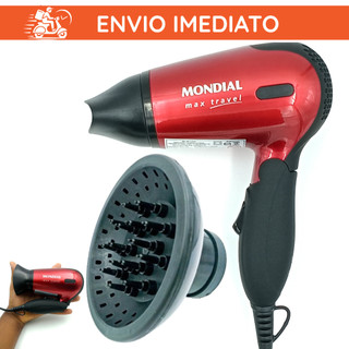 Secador d cabelo mini portátil mondial com difusor Bivolt