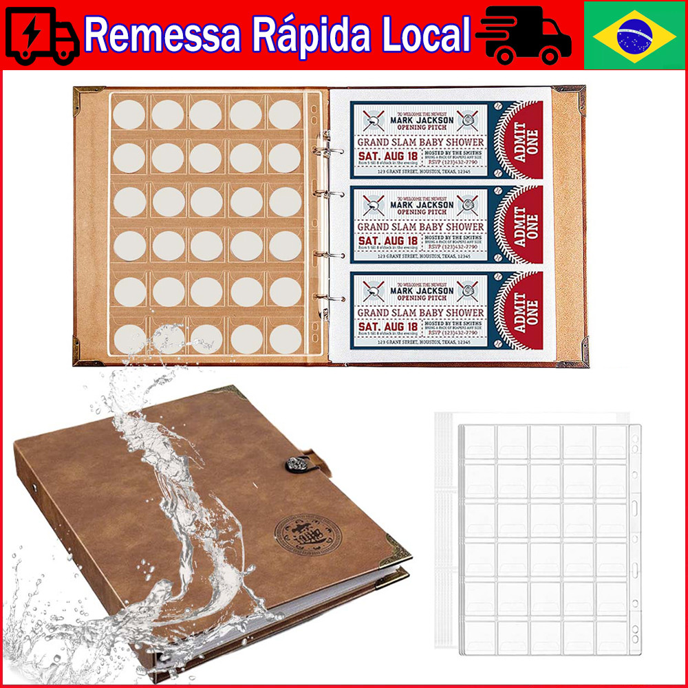 Porta-livros de coleção de moedas para colecionadores, álbum de coleta de moedas para exibição de papel-moeda