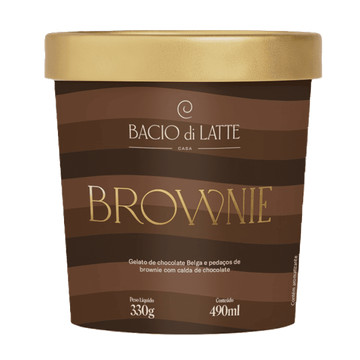 Sorvete Brownie Bacio di Latte 490ml