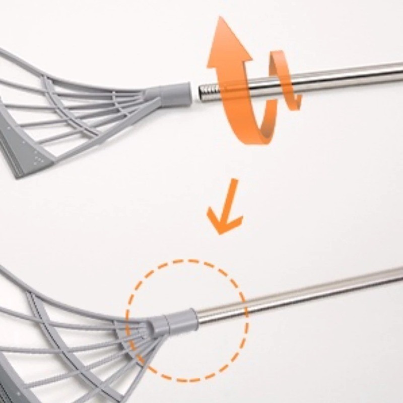 Vassoura Mágica Multifuncional - Silicone Rodo, Tira Pelo e Limpa Vidro com Secagem Rápida