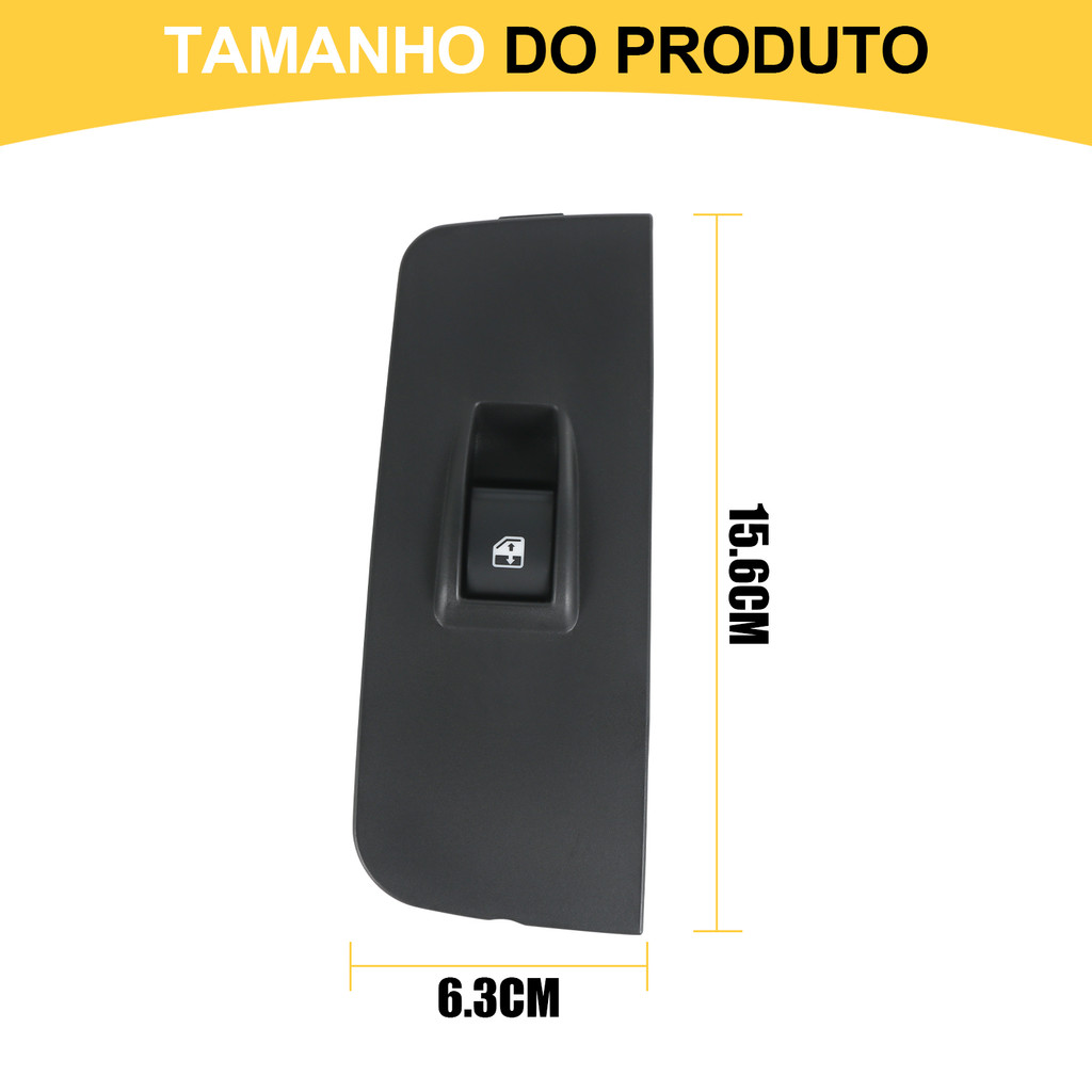 Botão Interruptor Vidro Elétrico para Fiat Palio/Siena/Weekend e Strada Esquerdo, Direito ou Par · foto 2