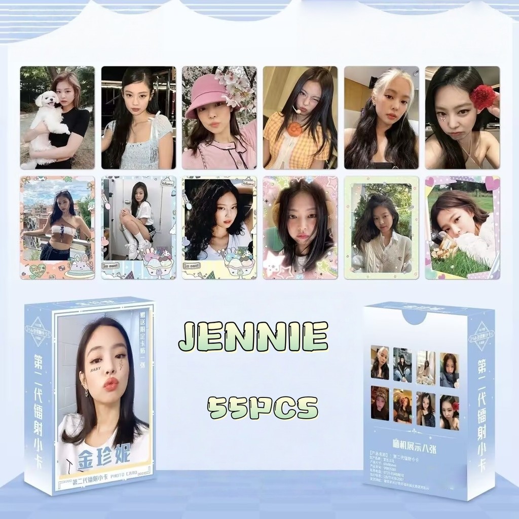 55pcs/box Black-Pink Jennie Ruby Photocards Lisa Alter Ego BORN Novamente JISOO AMORTAGE Álbum Lomo Cards ROSE Número Um