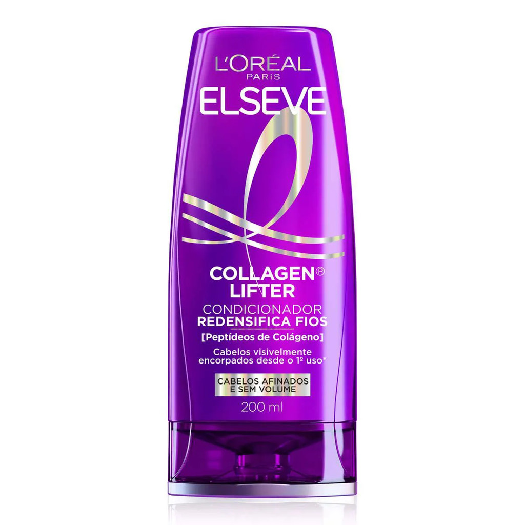 CONDICIONADOR ELSEVE COLÁGENO LIFTER REDENSIFICA OS FIOS 200ML em Oferta na Shopee