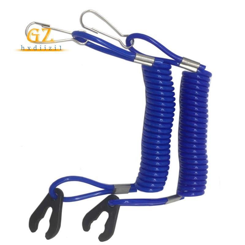 2x Barco Motor De Popa Matar Interruptor De Parada Cordão De Segurança Para