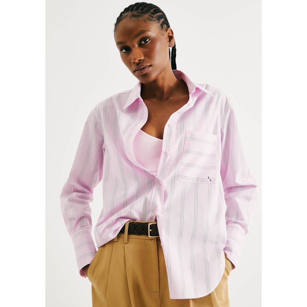Camisa Feminina Fio Tinto Oversized