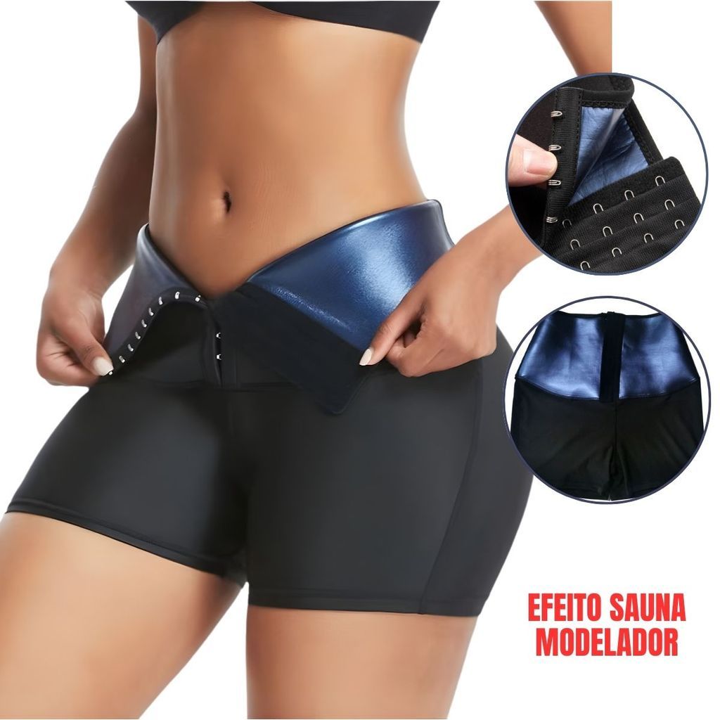 Short Sauna Feminino Modelador para Atividades Físicas e Uso Diário Short Sauna Feminino Modelador para Atividades Físicas e Uso Diário