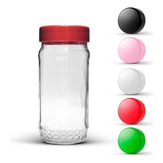 24 Potes De Vidro Lisos 200ml Com Tampas Plásticas em Oferta na Shopee