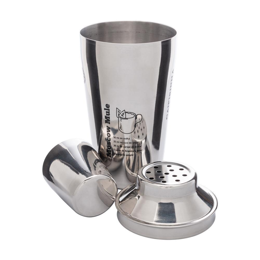 Coqueteleira com Receitas Lyor 400ml Aço Inox em Oferta na Shopee
