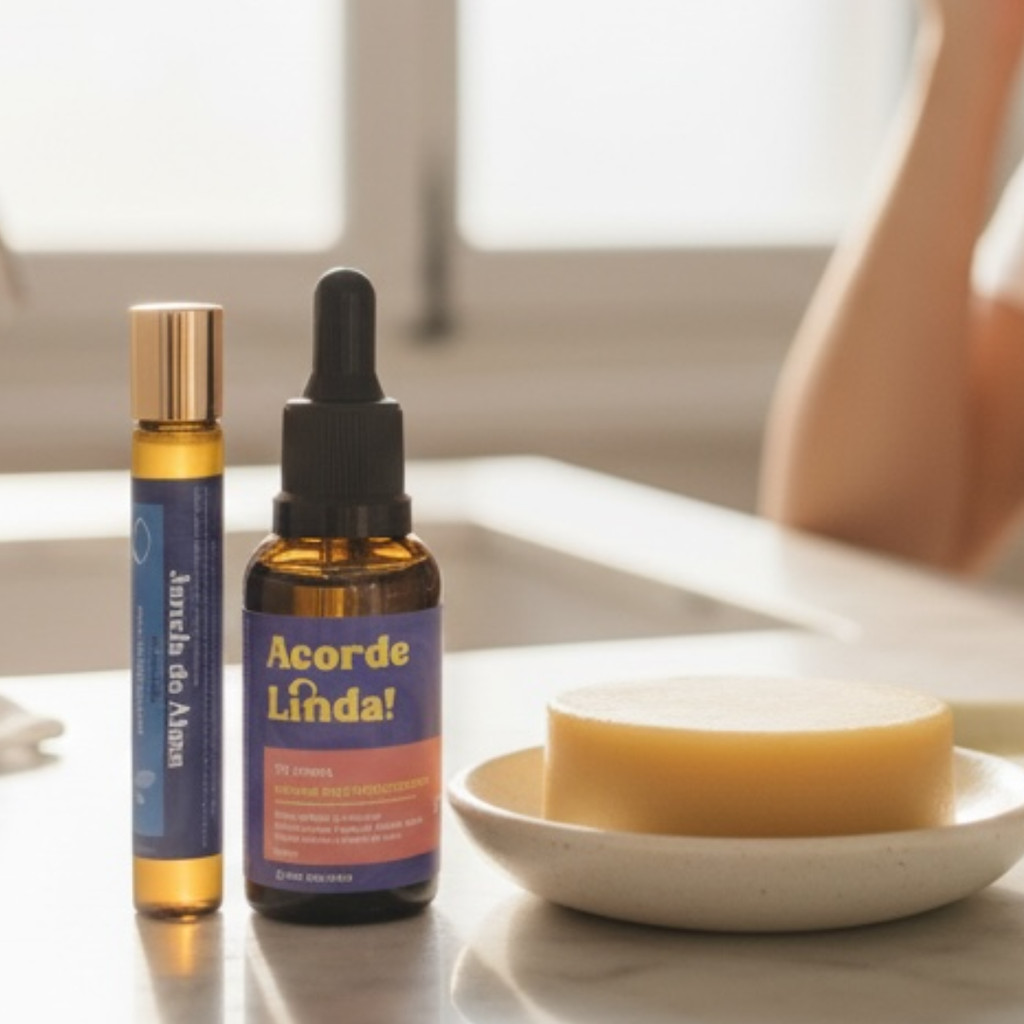 Kit Noturno | Acorde Linda | Sérum Janela da Alma + Sérum Tô Jovem + Sabonete Argila Dourada