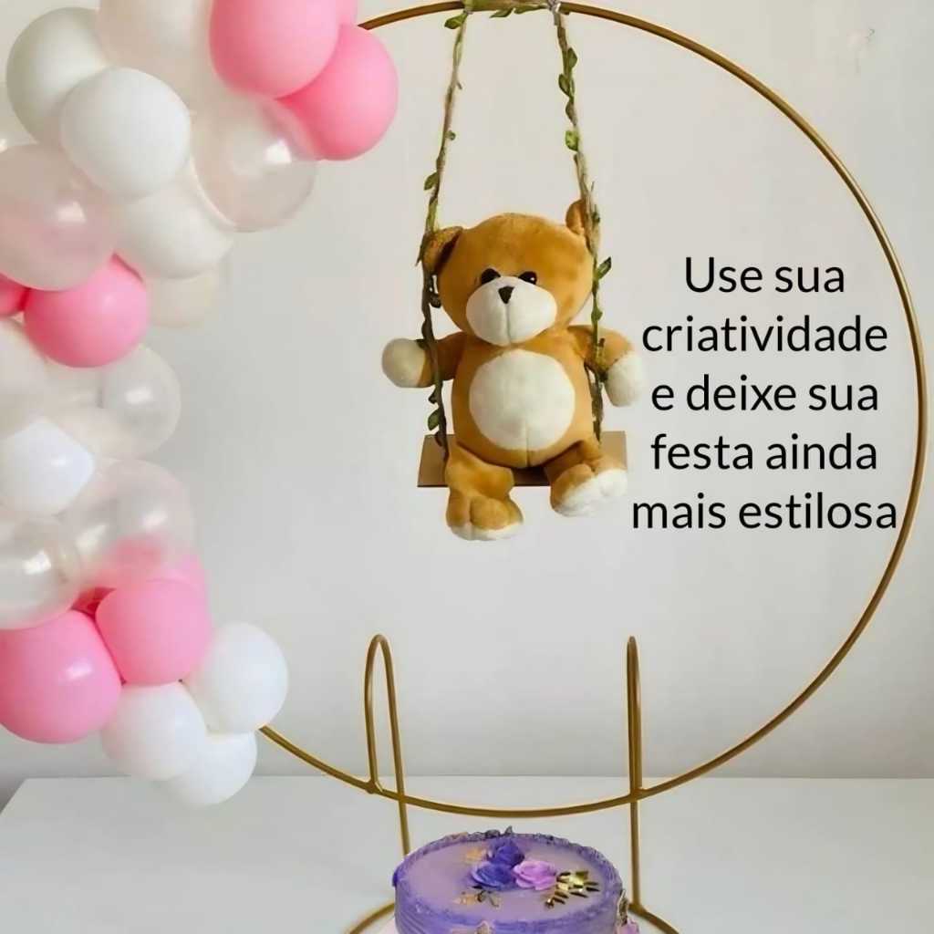 Mini Arco 50cm de Festa Painel de Mesa Decoração Festas Evento Estrutura Ferro Suporte Mini Arco 50cm de Festa Painel de Mesa Decoração Festas Evento Estrutura Ferro Suporte