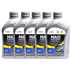 Kit 5 Litros Óleo Motor 5w40 508 88 Genuíno Volkswagen Shell Maxy Performance Gs55553r2bra Gol 2009 a 2023 1.6 Vht Total