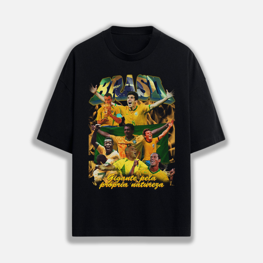 Camiseta Brasil Retrô Seleção Brasileira | Futebol | 100% Algodão Unissex Copa do Mundo