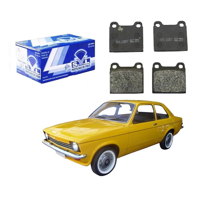 Pastilha Freio Dianteira Chevette 1.6 1973 A 1987