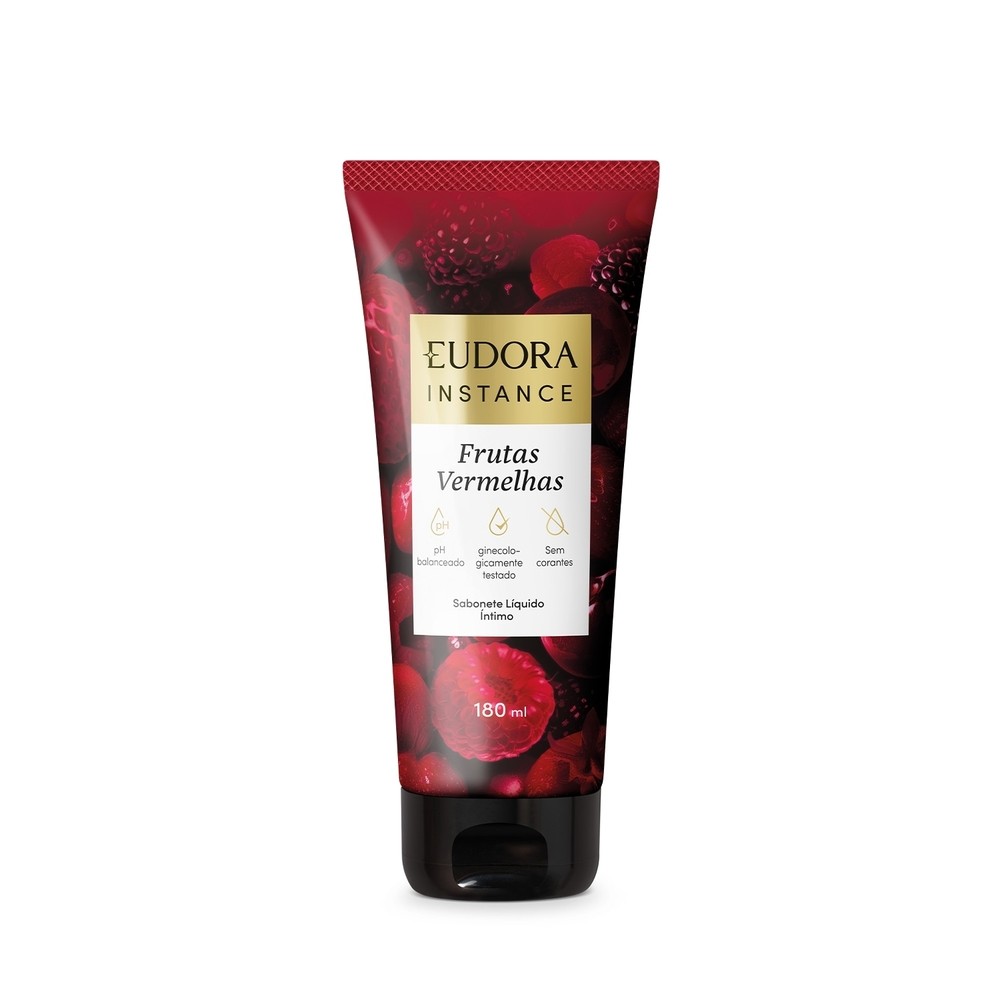 Eudora Instance Sabonete Líquido Íntimo Perfumado Frutas Vermelhas 180ml