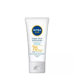 NIVEA SUN Toque Seco Antissinais FPS 70 - Protetor Solar Facial 40ml