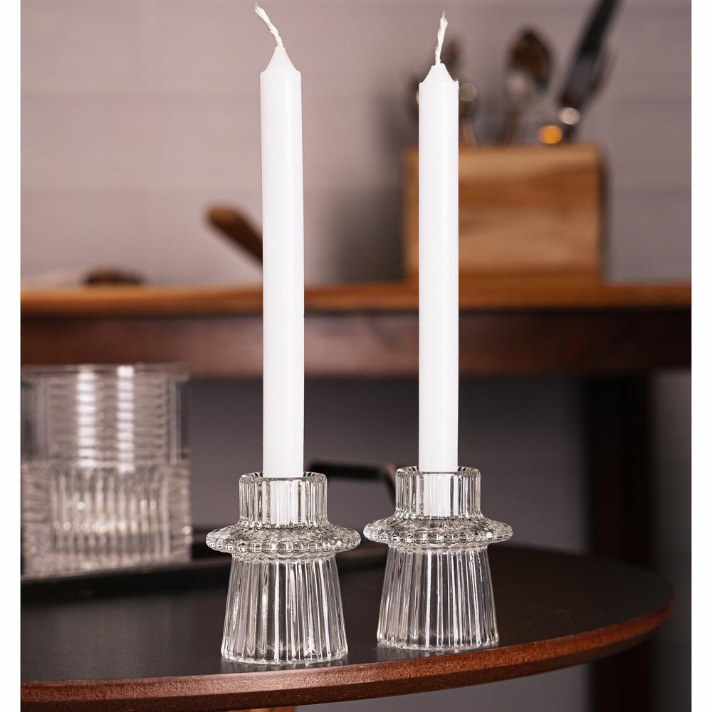 2 Porta Velas Wolff Lines 6cm x 6cm x 7cm Vidro em Oferta na Shopee