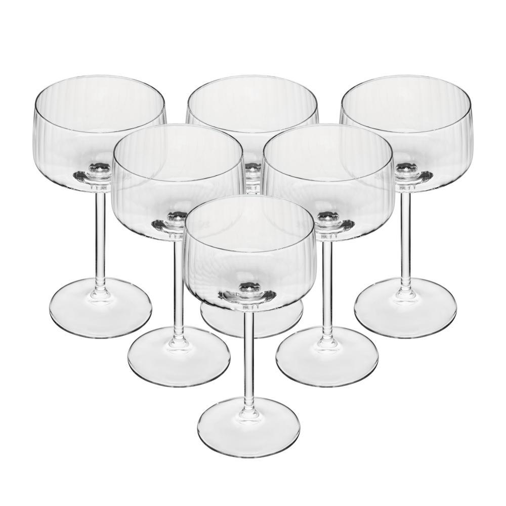 6 Taças Coupe Wolff Alex Optic 220ml Cristal Ecológico em Oferta na Shopee