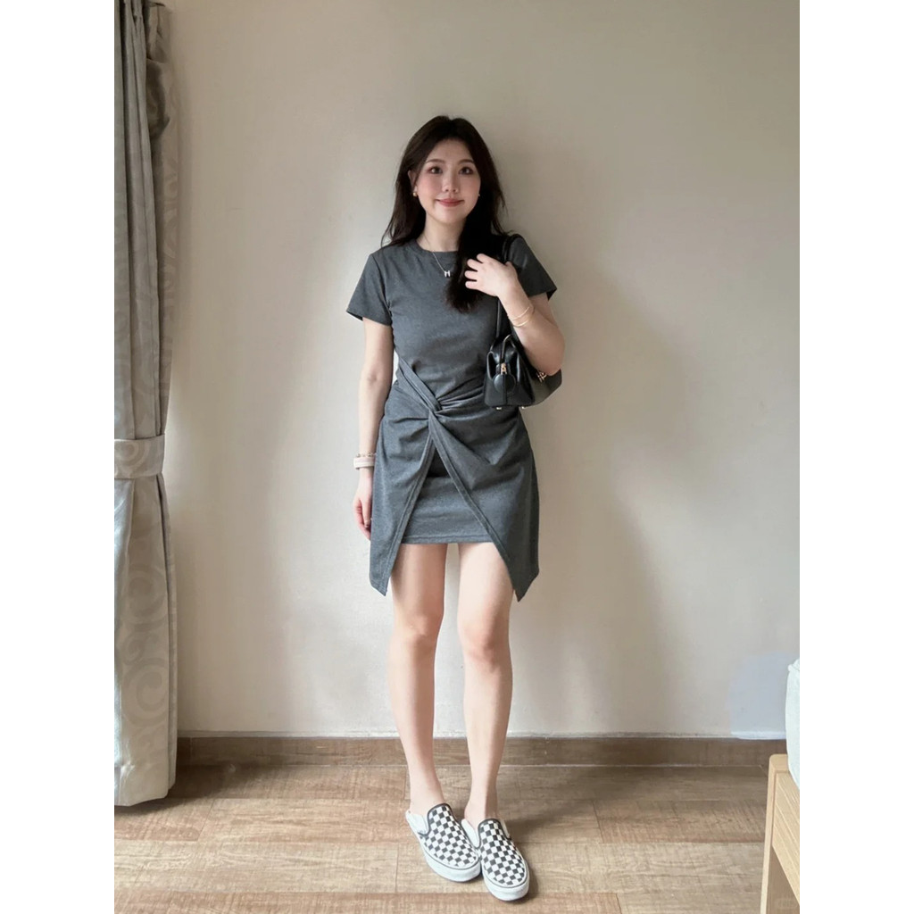 Pronto estoque Temperamento francês tamanho grande gordura mm rendado capa barriga vestido de manga curta verão cintura 