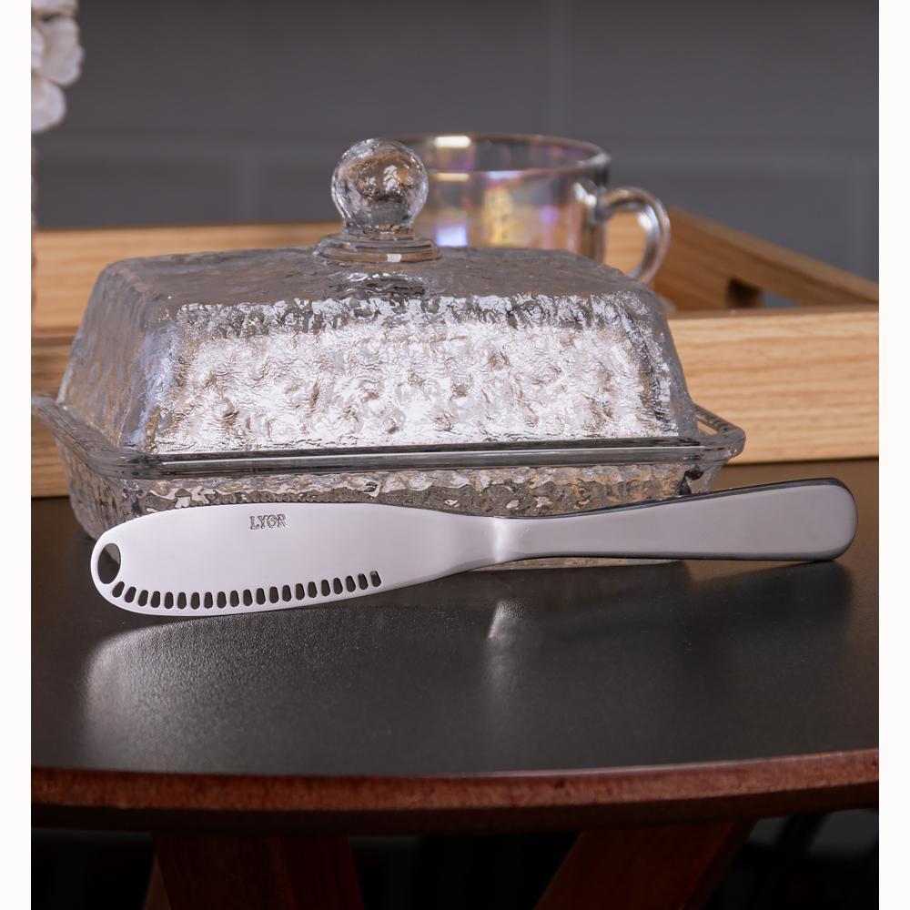 Espátula para Manteiga Lyor 20,5cm x 2,5cm Aço Inox em Oferta na Shopee