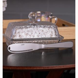 Espátula para Manteiga 20,5cm Aço Inox Lyor para Passar Manteiga Requeijão Geleia Mesa Posta Café da Manhã Uso Diário