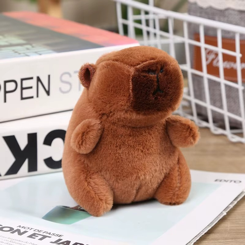 Chaveiro Capivara 11cm - Pelúcia Marrom