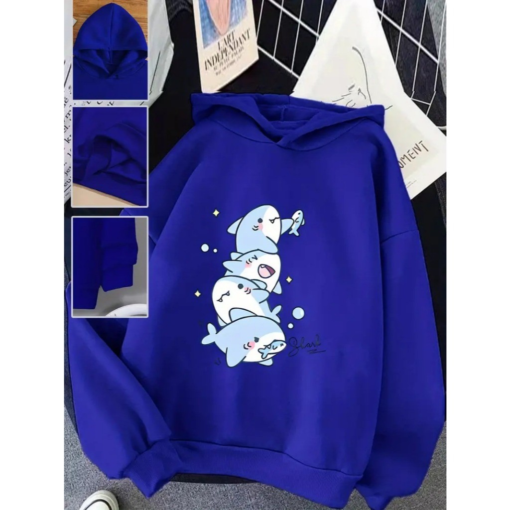 Moletom Canguru Tubarão Desenho Animado Promoção Envio Rápido